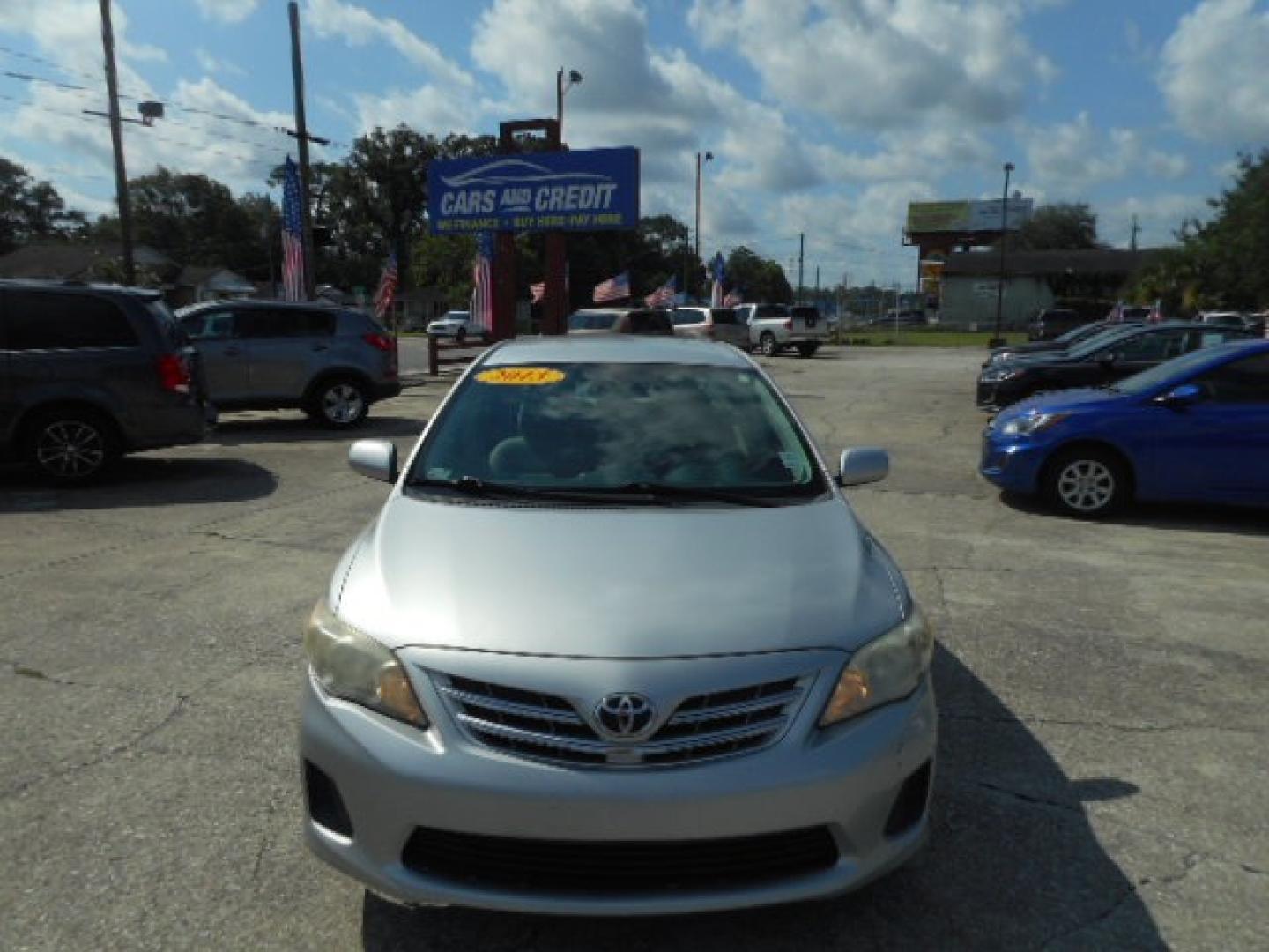 2013 SILVER TOYOTA COROLLA (5YFBU4EE6DP) , located at 1200 Cassat Avenue, Jacksonville, FL, 32205, (904) 695-1885, 30.302404, -81.731033 - Photo#0