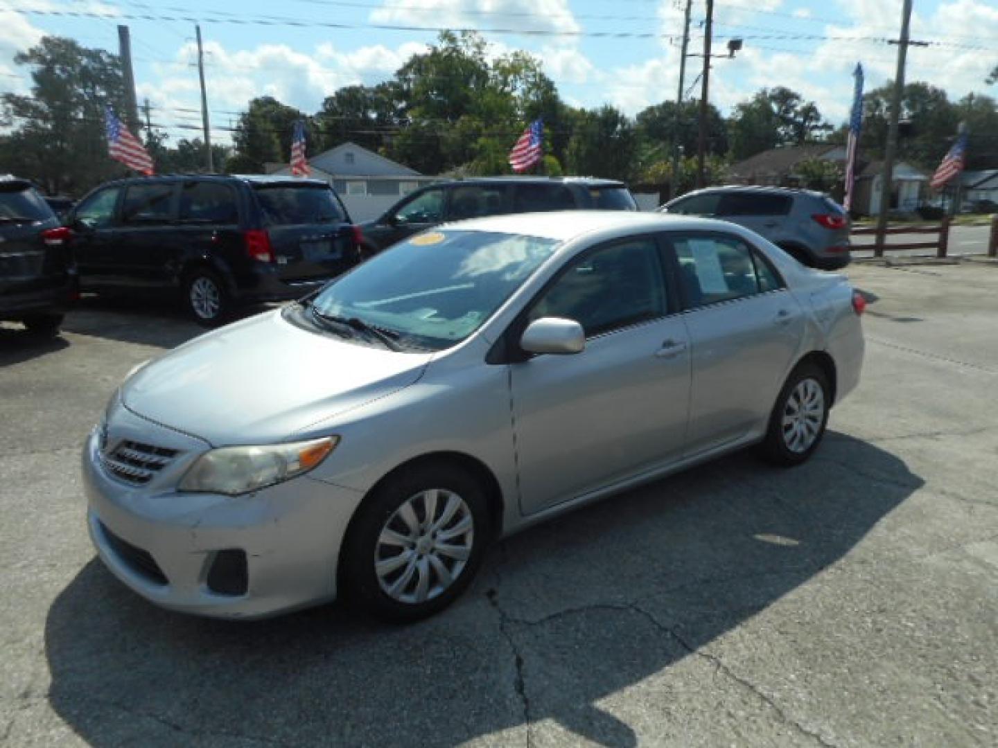 2013 SILVER TOYOTA COROLLA (5YFBU4EE6DP) , located at 1200 Cassat Avenue, Jacksonville, FL, 32205, (904) 695-1885, 30.302404, -81.731033 - Photo#1