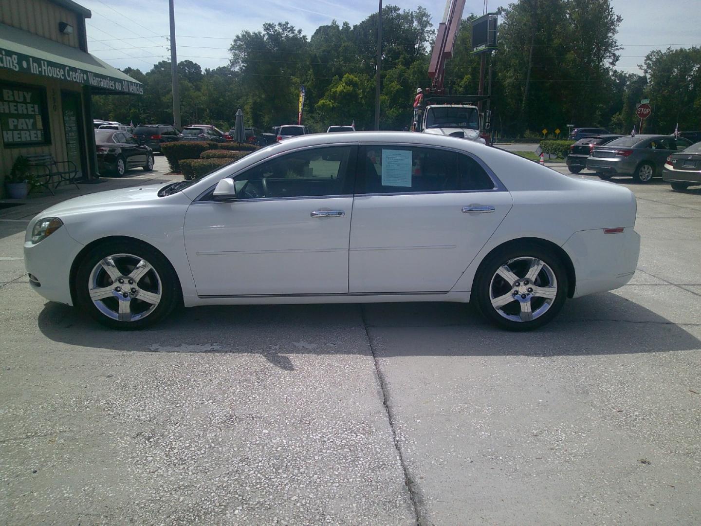 2012 WHITE CHEVROLET MALIBU (1G1ZC5E01CF) , located at 390 Hansen Avenue, Orange Park, FL, 32065, (904) 276-7933, 30.130497, -81.787529 - Photo#1