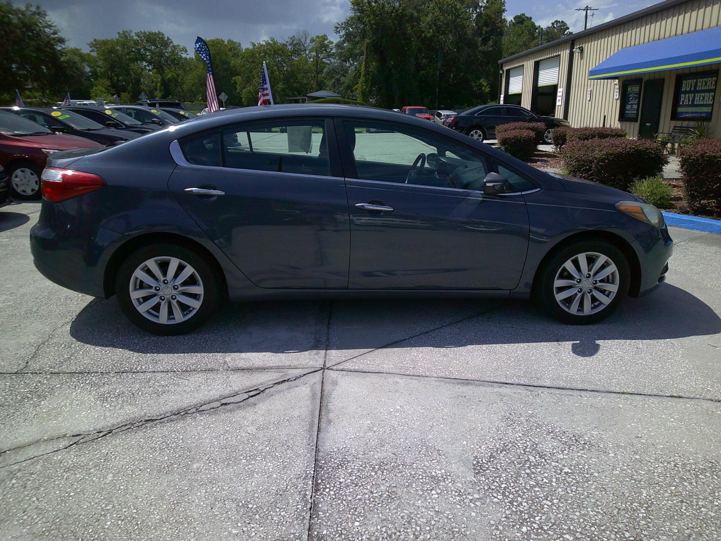 2015 GRAY KIA FORTE EX; LX (KNAFX4A8XF5) , located at 390 Hansen Avenue, Orange Park, FL, 32065, (904) 276-7933, 30.130497, -81.787529 - Photo#2