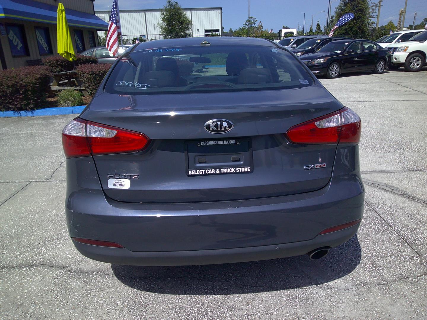 2015 GRAY KIA FORTE EX; LX (KNAFX4A8XF5) , located at 390 Hansen Avenue, Orange Park, FL, 32065, (904) 276-7933, 30.130497, -81.787529 - Photo#3