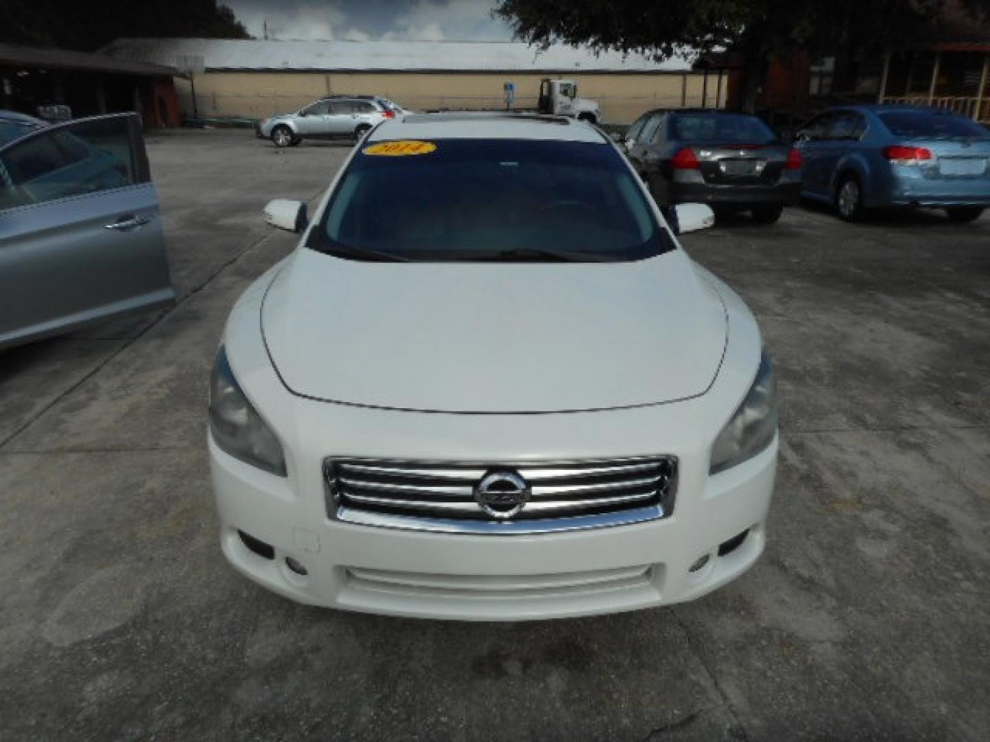 2014 WHITE NISSAN MAXIMA S; SV (1N4AA5AP6EC) , located at 10405 Abercorn Street, Savannah, GA, 31419, (912) 921-8965, 31.988262, -81.131760 - Photo#0