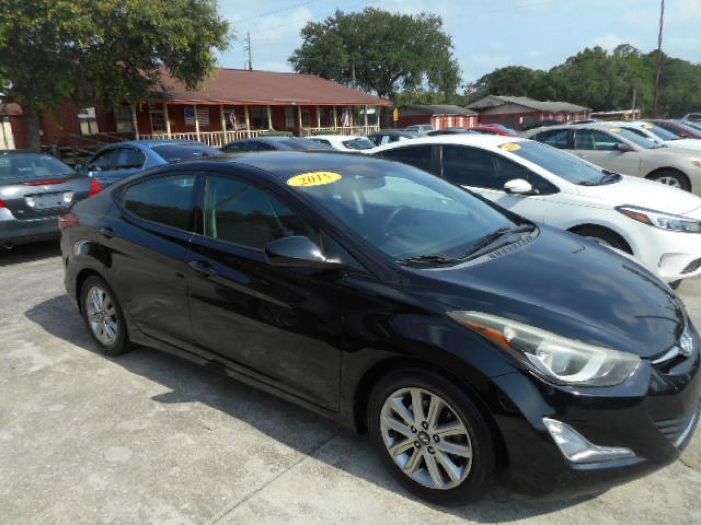 2015 BLACK HYUNDAI ELANTRA GLS; LIMITED (5NPDH4AE7FH) , located at 1200 Cassat Avenue, Jacksonville, FL, 32205, (904) 695-1885, 30.302404, -81.731033 - Photo#2