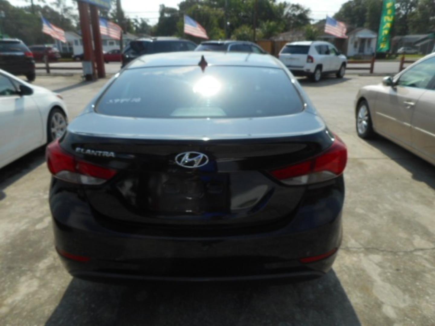 2015 BLACK HYUNDAI ELANTRA GLS; LIMITED (5NPDH4AE7FH) , located at 1200 Cassat Avenue, Jacksonville, FL, 32205, (904) 695-1885, 30.302404, -81.731033 - Photo#5