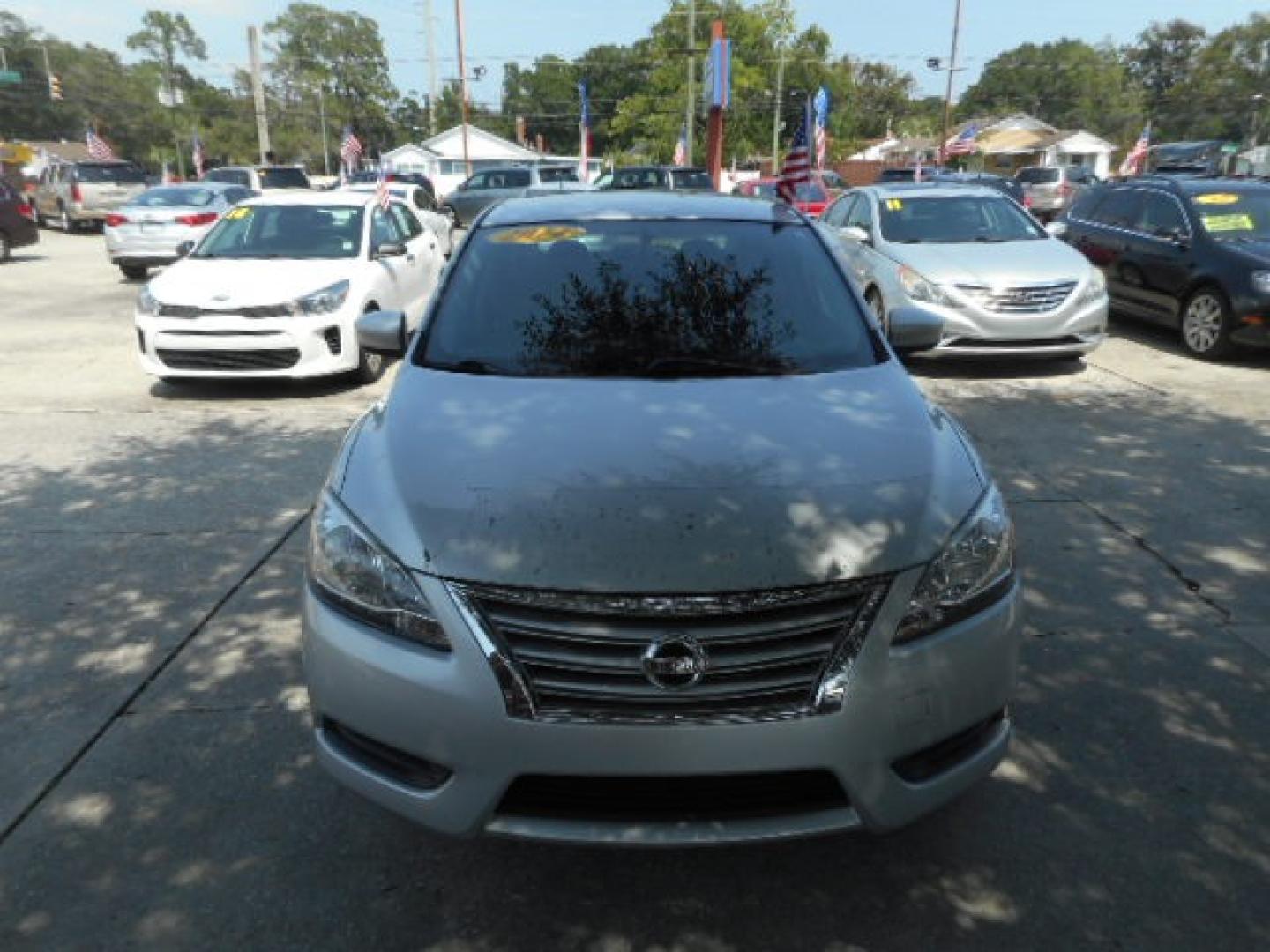 2014 SILVER NISSAN SENTRA (3N1AB7AP3EY) , located at 10405 Abercorn Street, Savannah, GA, 31419, (912) 921-8965, 31.988262, -81.131760 - Photo#0