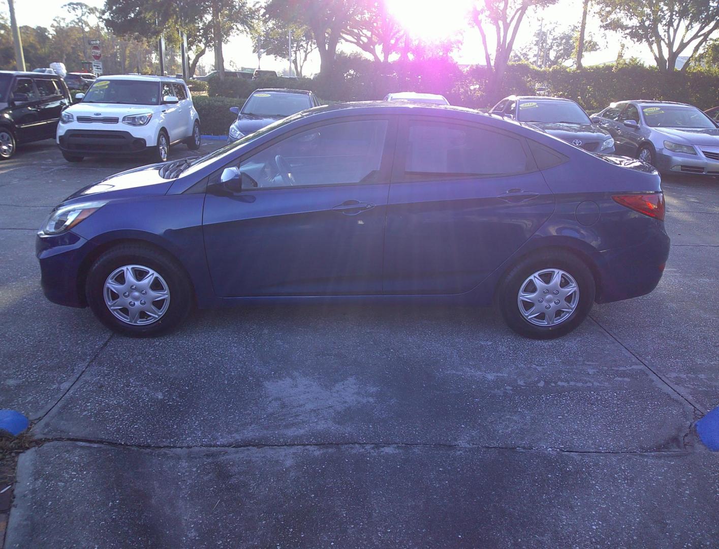 2015 BLUE HYUNDAI ACCENT GLS (KMHCT4AE2FU) , located at 10405 Abercorn Street, Savannah, GA, 31419, (912) 921-8965, 31.988262, -81.131760 - Photo#4