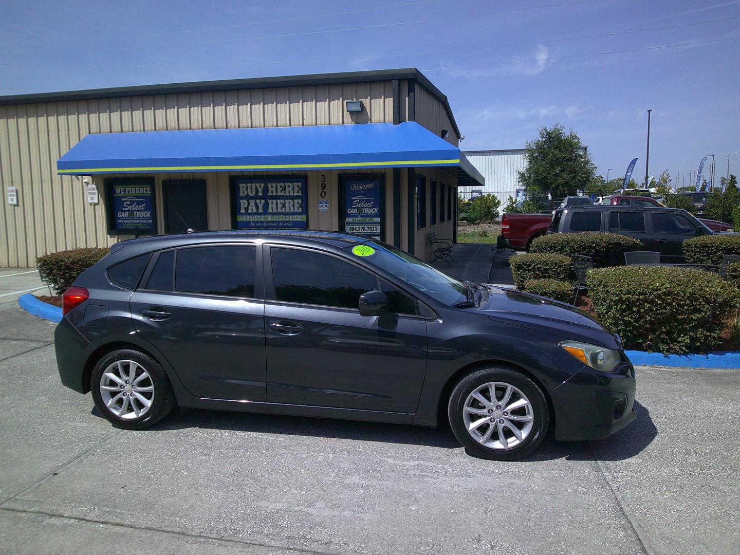 2013 GRAY SUBARU IMPREZA PREMIUM AWP (JF1GPAC61DH) , located at 390 Hansen Avenue, Orange Park, FL, 32065, (904) 276-7933, 30.130497, -81.787529 - Photo#2