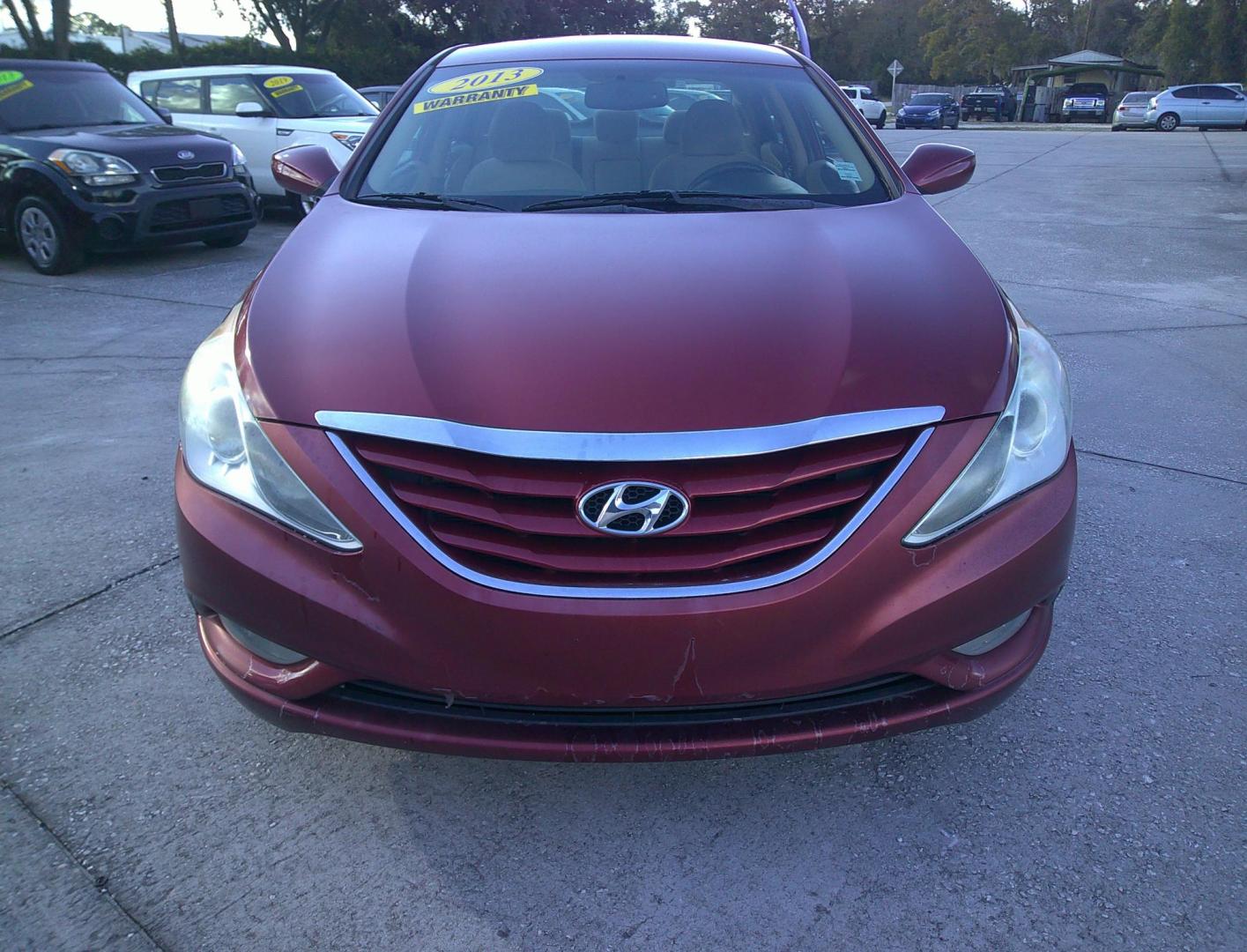 2013 RED HYUNDAI SONATA GLS (5NPEB4ACXDH) , located at 10405 Abercorn Street, Savannah, GA, 31419, (912) 921-8965, 31.988262, -81.131760 - Photo#1