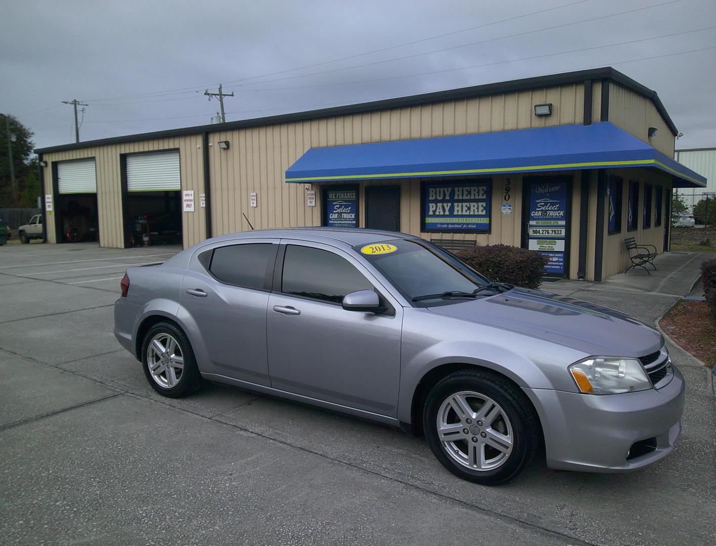 2013 GRAY DODGE AVENGER SXT (1C3CDZCB1DN) , located at 390 Hansen Avenue, Orange Park, FL, 32065, (904) 276-7933, 30.130497, -81.787529 - Photo#1