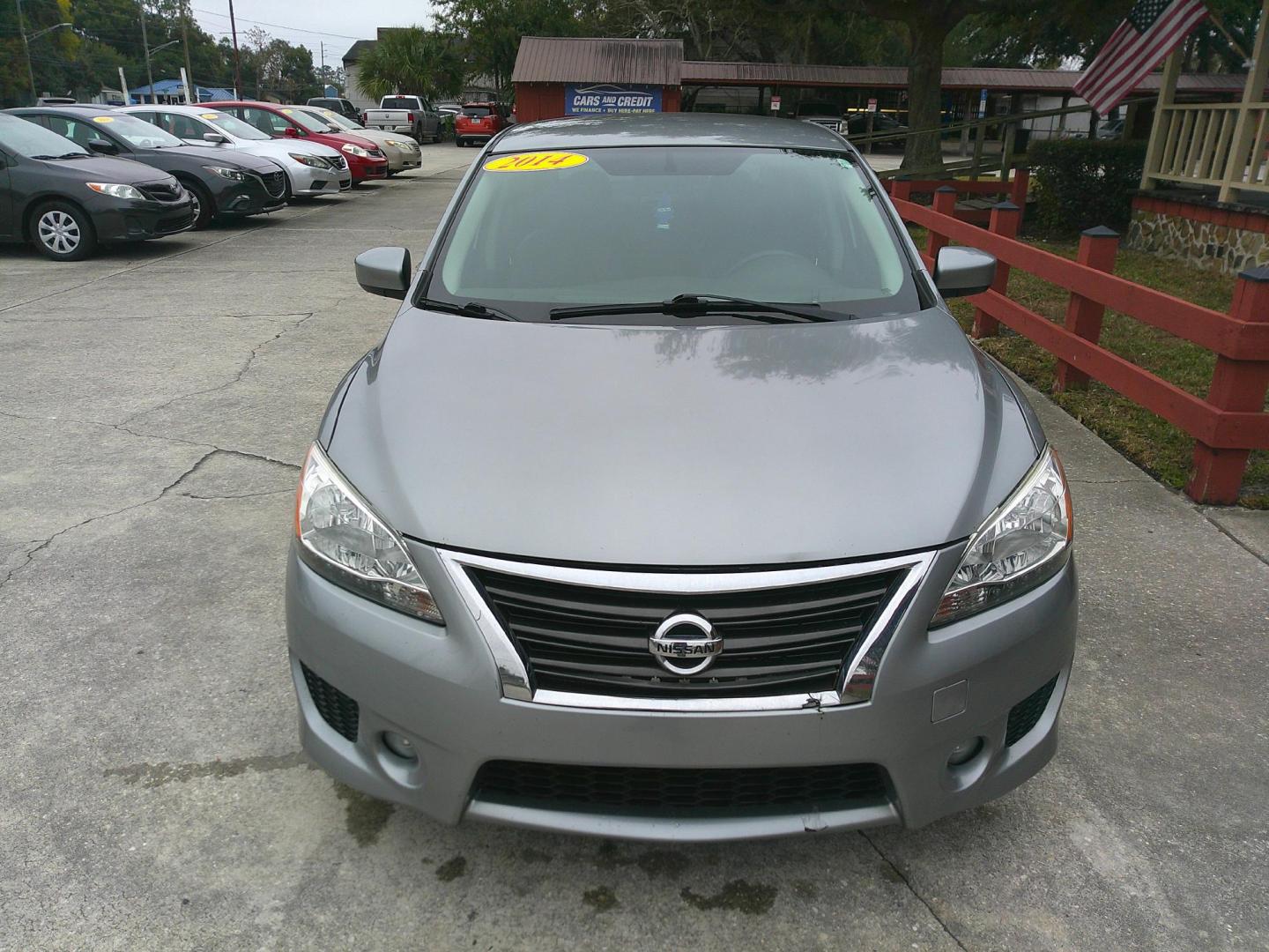 2014 GRAY NISSAN SENTRA SR; S; SL; SV (3N1AB7AP3EY) , located at 1200 Cassat Avenue, Jacksonville, FL, 32205, (904) 695-1885, 30.302404, -81.731033 - Photo#1