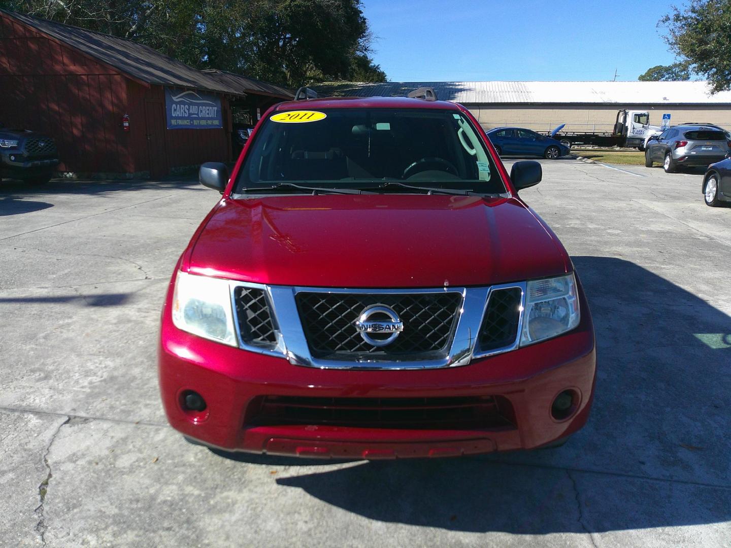 2011 RED NISSAN PATHFINDER S; LE; SV (5N1AR1NN6BC) , located at 1200 Cassat Avenue, Jacksonville, FL, 32205, (904) 695-1885, 30.302404, -81.731033 - Photo#0