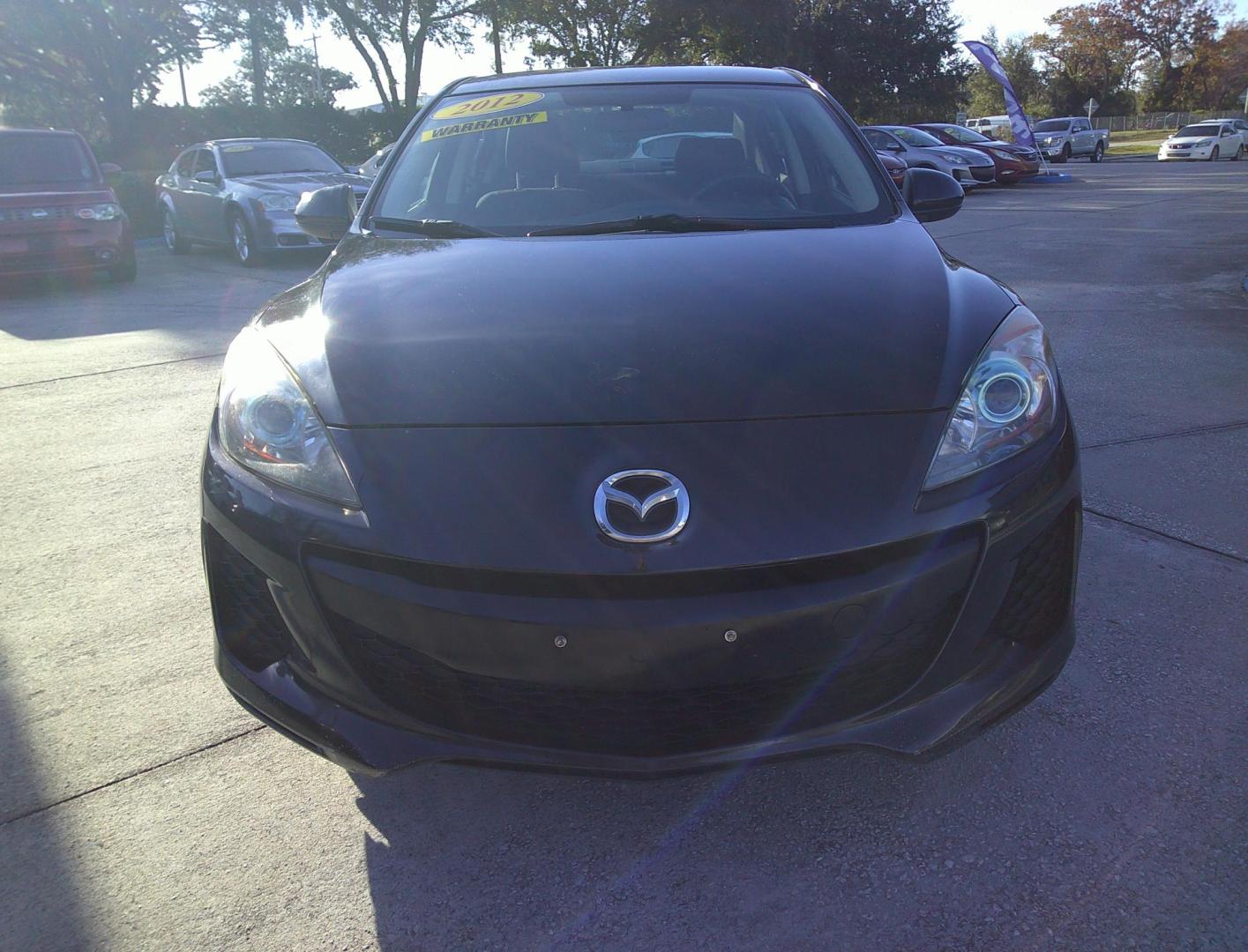 2012 BLACK MAZDA MAZDA3 I TOURING W/S (JM1BL1V79C1) , located at 1200 Cassat Avenue, Jacksonville, FL, 32205, (904) 695-1885, 30.302404, -81.731033 - Photo#0