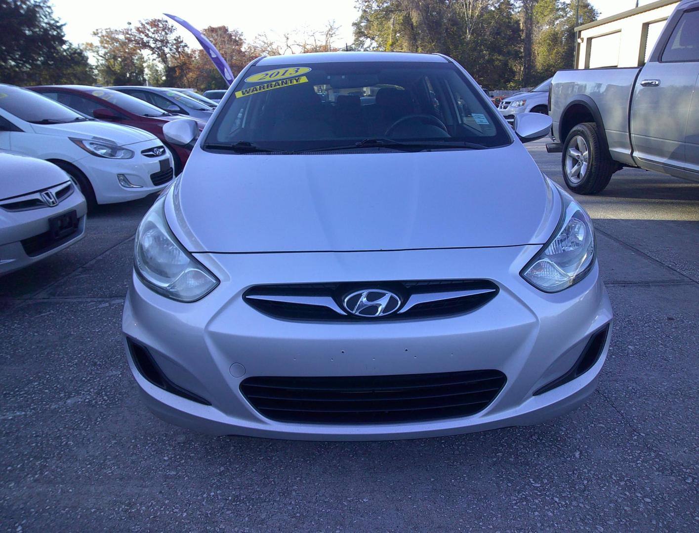 2013 SILVER HYUNDAI ACCENT GS; SE (KMHCT5AE6DU) , located at 390 Hansen Avenue, Orange Park, FL, 32065, (904) 276-7933, 30.130497, -81.787529 - Photo#1