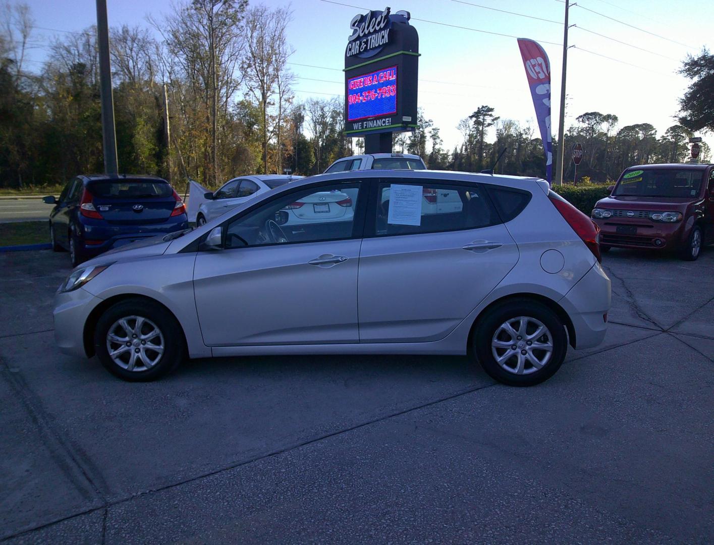 2013 SILVER HYUNDAI ACCENT GS; SE (KMHCT5AE6DU) , located at 390 Hansen Avenue, Orange Park, FL, 32065, (904) 276-7933, 30.130497, -81.787529 - Photo#0