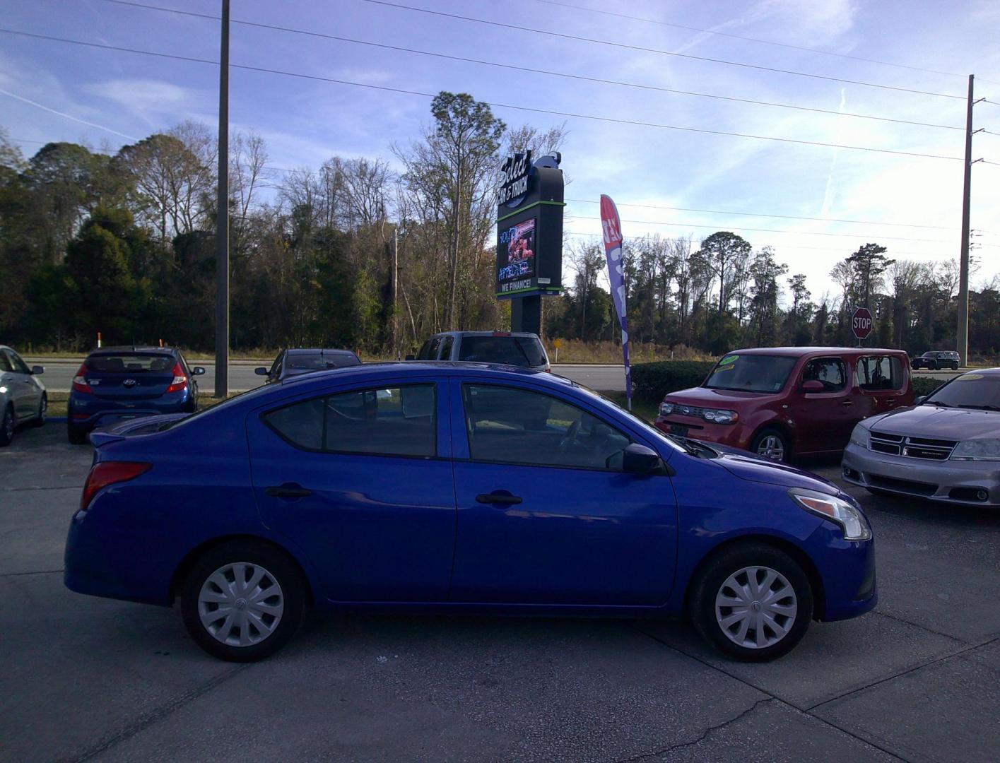 2016 BLUE NISSAN VERSA S; SL; SV (3N1CN7APXGL) , located at 1200 Cassat Avenue, Jacksonville, FL, 32205, (904) 695-1885, 30.302404, -81.731033 - Photo#0