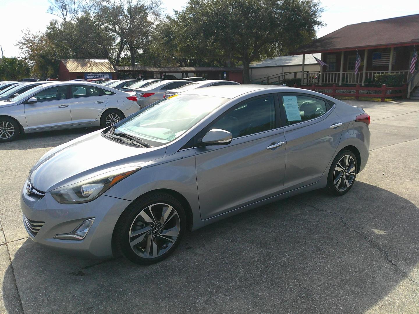 2015 GRAY HYUNDAI ELANTRA GLS; LIMITED (5NPDH4AE0FH) , located at 10405 Abercorn Street, Savannah, GA, 31419, (912) 921-8965, 31.988262, -81.131760 - Photo#2