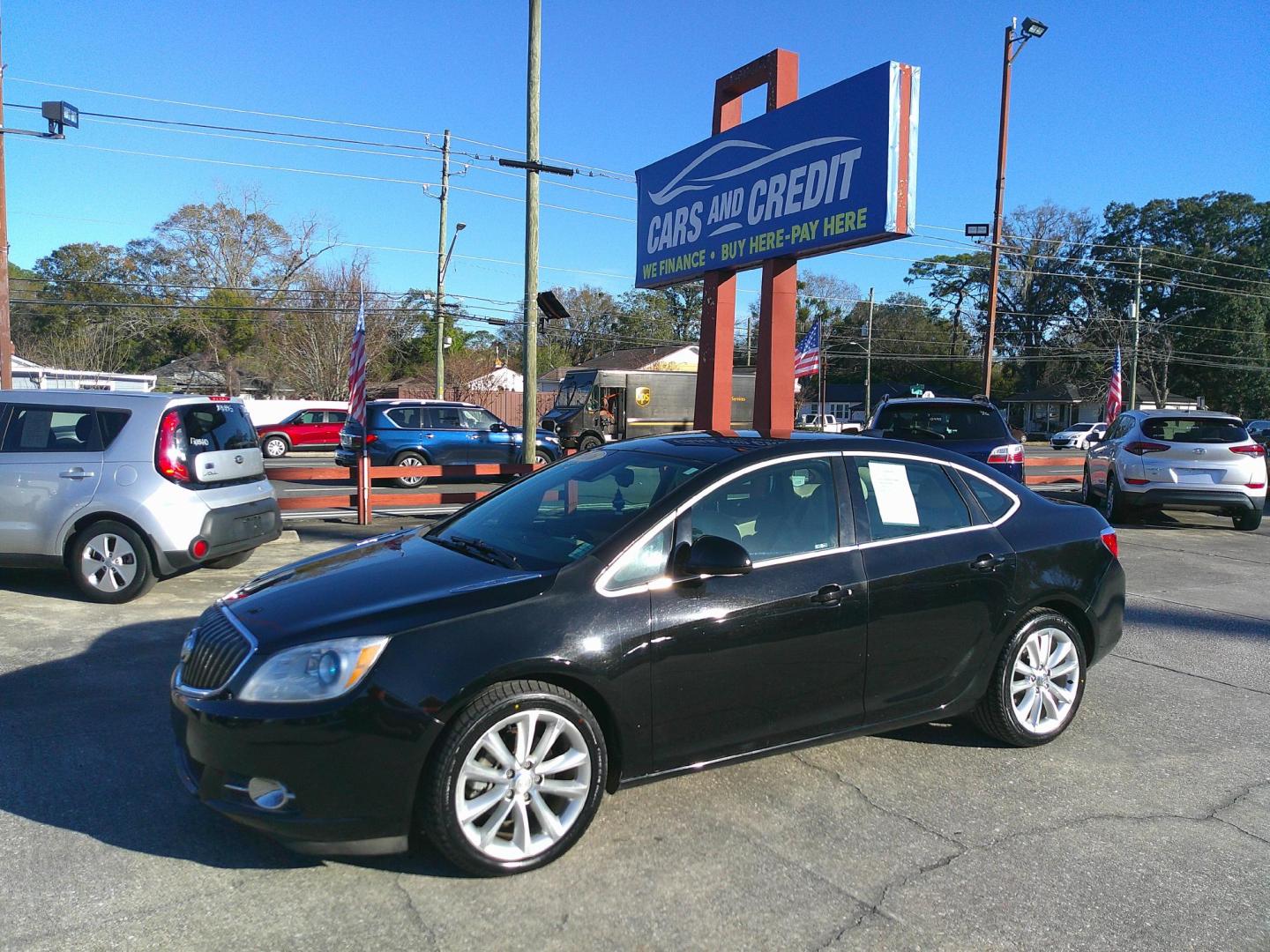 2016 BLK BUICK VERANO CONVENIENCE (1G4PR5SK8G4) , located at 1200 Cassat Avenue, Jacksonville, FL, 32205, (904) 695-1885, 30.302404, -81.731033 - Photo#2