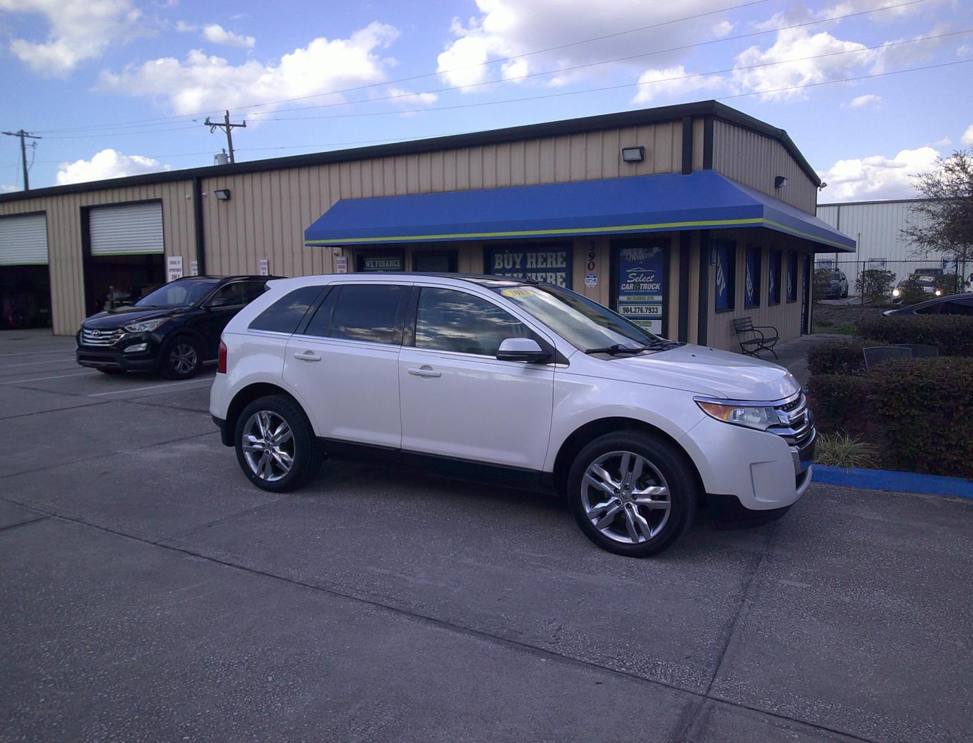 2013 WHITE FORD EDGE LIMITED (2FMDK3KC5DB) , located at 390 Hansen Avenue, Orange Park, FL, 32065, (904) 276-7933, 30.130497, -81.787529 - Photo#2