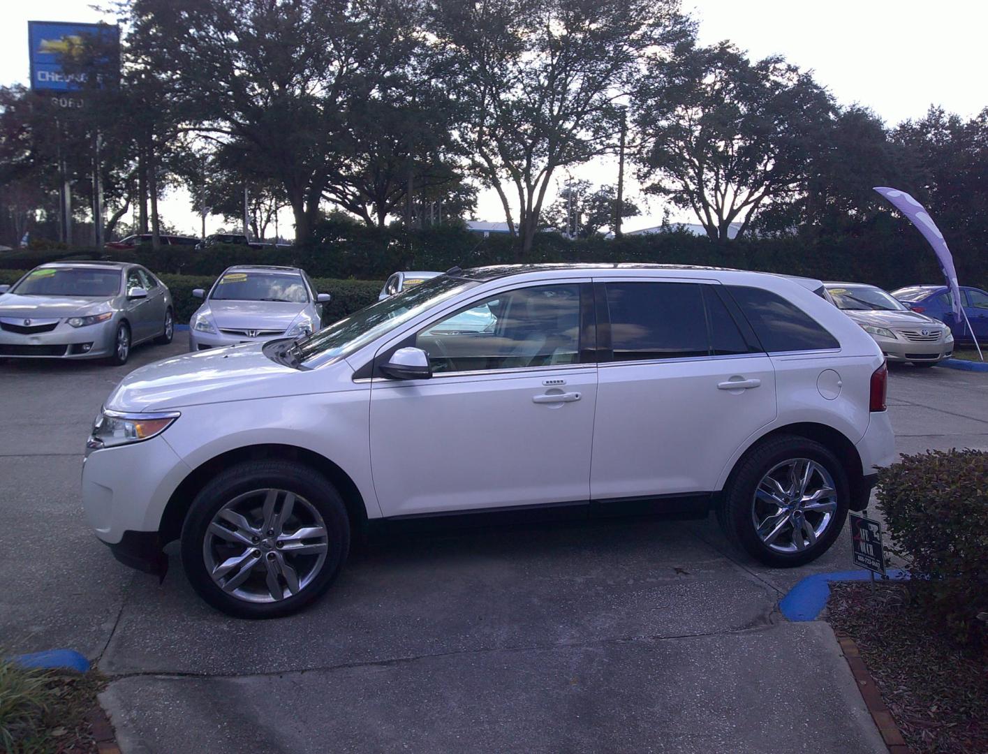 2013 WHITE FORD EDGE LIMITED (2FMDK3KC5DB) , located at 390 Hansen Avenue, Orange Park, FL, 32065, (904) 276-7933, 30.130497, -81.787529 - Photo#1