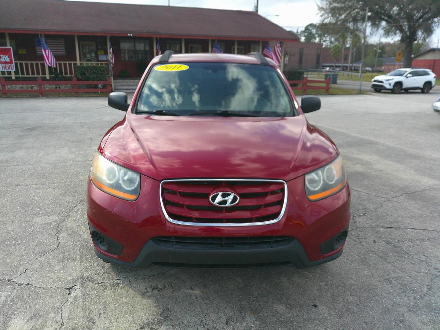 2011 RED HYUNDAI SANTA FE LIMITED; SE (5XYZG3AB1BG) , located at 1200 Cassat Avenue, Jacksonville, FL, 32205, (904) 695-1885, 30.302404, -81.731033 - Photo#0